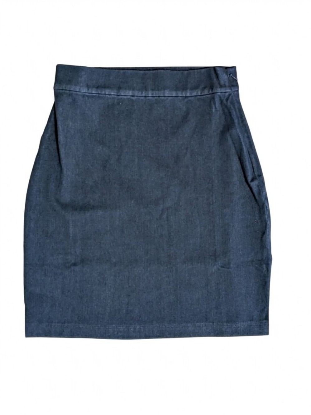 Susana Monaco NWT Denim Look Mini Skirt Size XS Dark Blue Stretch Faux Denim Zip